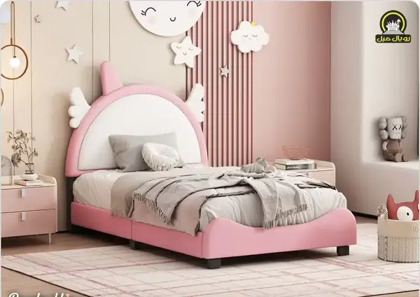 عکس تخت خواب صورتی دخترانه