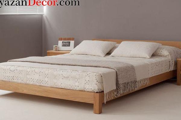 عکس تخت خواب سفید دونفره