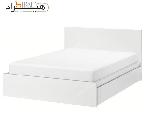 عکس تخت خواب دونفره سفید