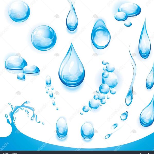 عکس قطره آب کارتونی