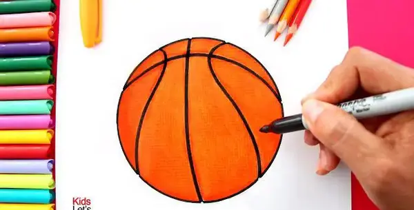 عکس نقاشی ورزش بسکتبال