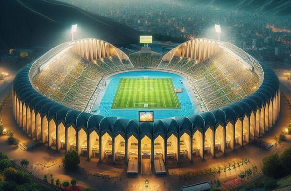 عکس ورزشگاه پرسپولیس با هوش مصنوعی