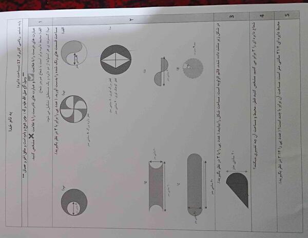 عکس دایره با شعاع و قطر