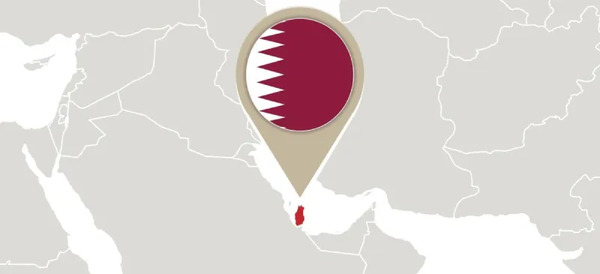 عکس کشور قطر در نقشه