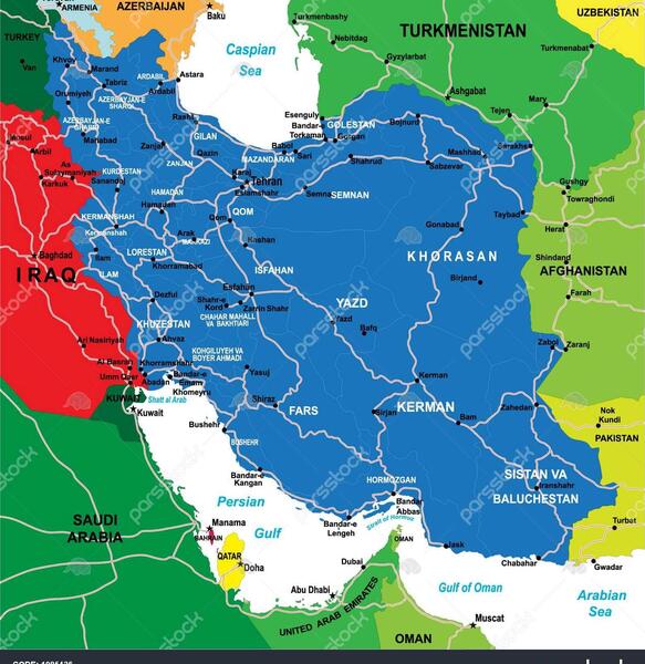 عکس کشور قطر در نقشه