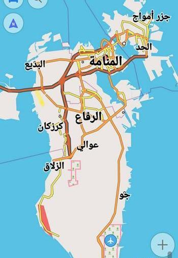 عکس کشور قطر روی نقشه