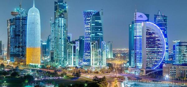 عکس کشور قطر از بالا