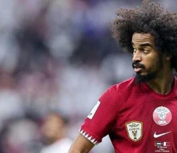 عکس زن اکرم عفیف بازیکن قطر