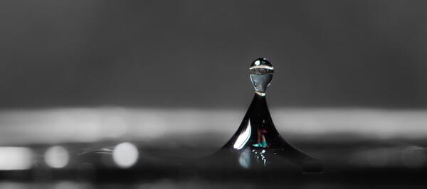 عکس از قطرات آب