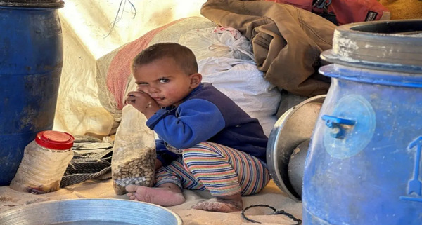 عکس گریه کودکان غزه