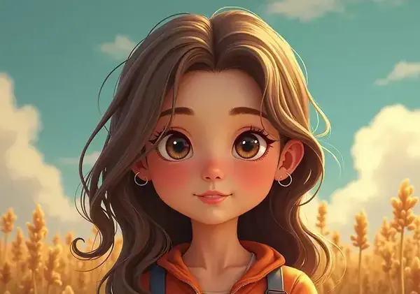 عکس دختر کارتونی فانتزی