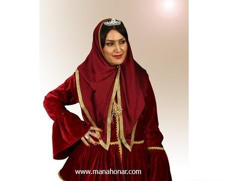 عکس دختر با لباس قاجاری