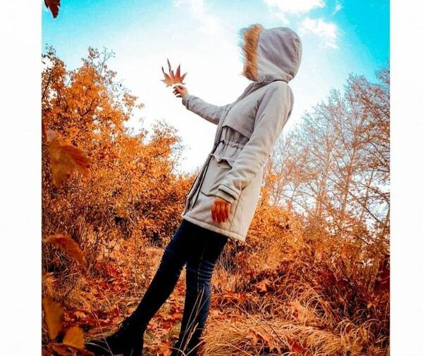 عکس فیک دختر در پاییز