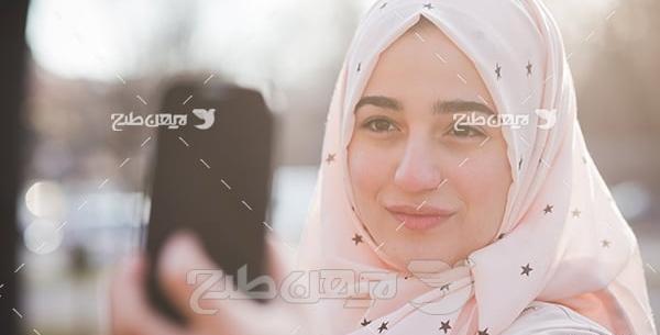 عکس خانم زیبا با حجاب
