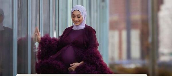 عکس خانم باردار باحجاب