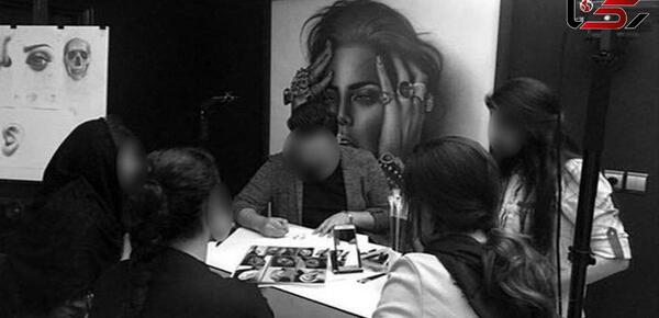 عکس نقاشی خانم پلیس