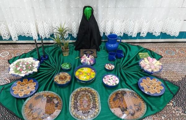 عکس سفره خانم رقیه