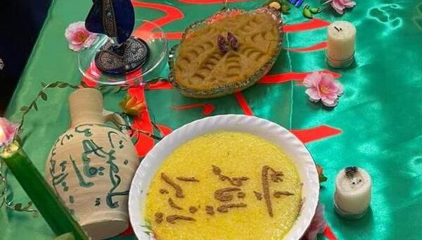 عکس سفره خانم رقیه