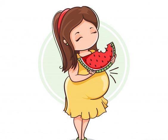 عکس کارتونی خانم باردار
