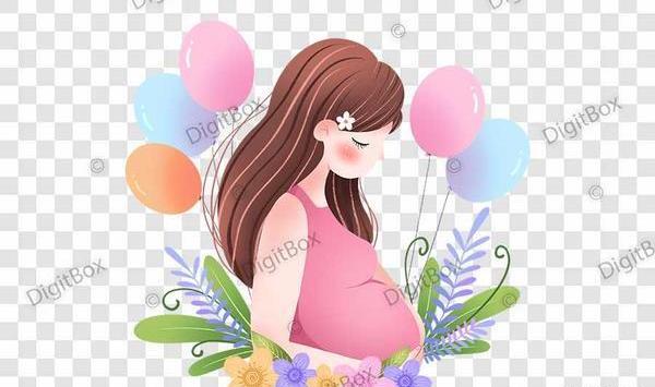 عکس کارتونی خانم باردار