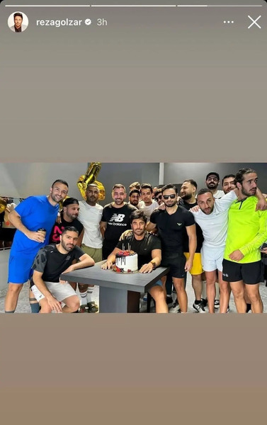 عکس جشن تولد محمدرضا گلزار