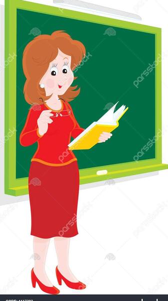 عکس خانم معلم کارتونی