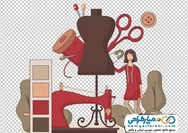 عکس خانم خیاطی