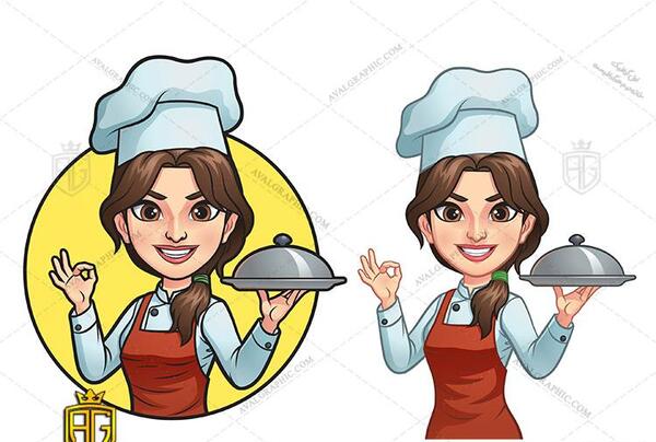 عکس خانم در آشپزخانه