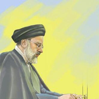 عکس نقاشی آقای رئیسی