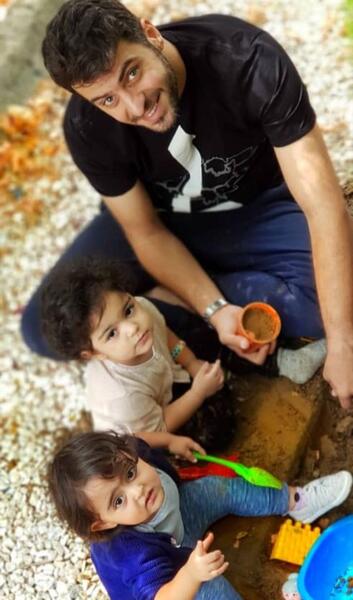 عکس بچه آقای مجری