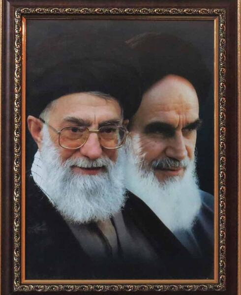 عکس آقای خمینی و خامنه ای