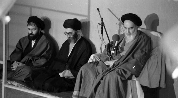 عکس آقای خمینی و خامنه ای