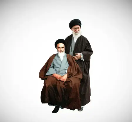 عکس آقای خامنهای و امام خمینی