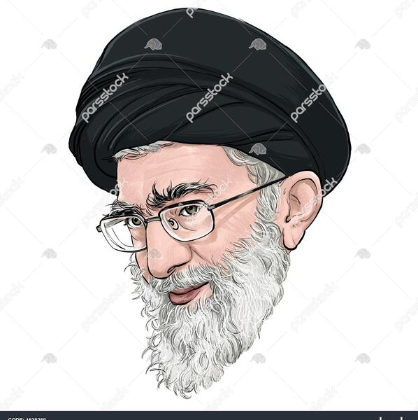 عکس آقای خامنه ای با پیپ