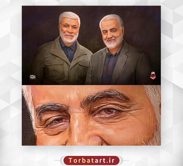 عکس حاج قاسم با ابومهدی المهندس