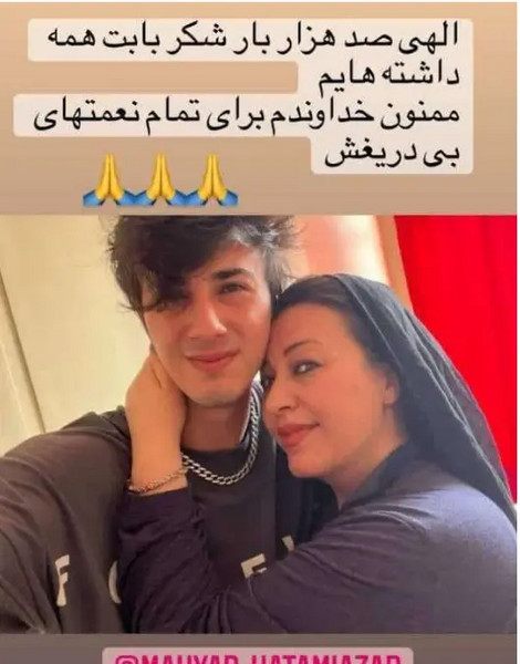 عکس گیتی قاسمی و دخترش