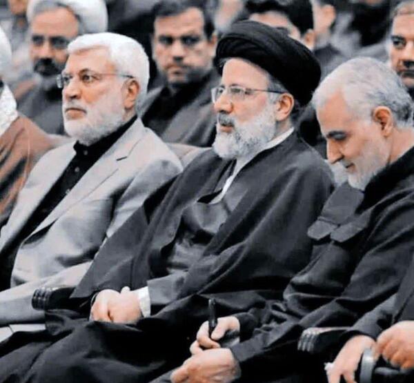 عکس حاج قاسم رهبر و رئیسی