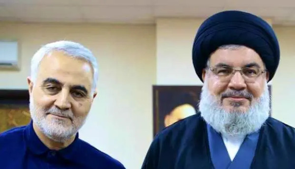 عکس حاج قاسم و رئیسی و سید حسن نصرالله