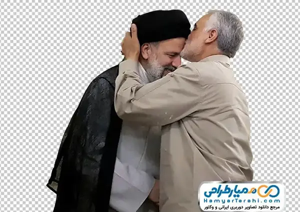 عکس حاج قاسم و رئیسی با کیفیت