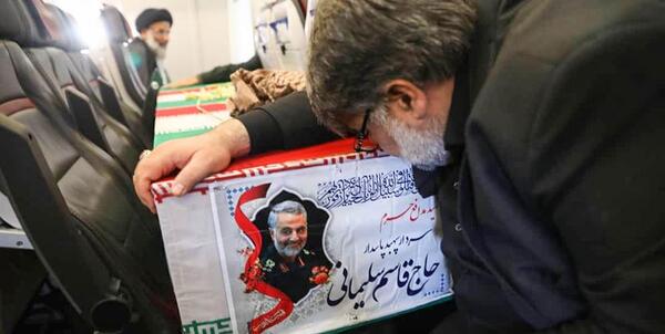 عکس جنازه قاسم سلیمانی بدون سانسور