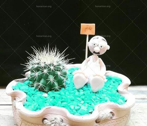 عکس کاکتوس با بادکنک