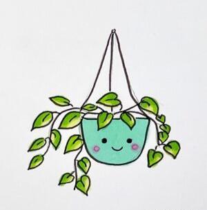 عکس نقاشی کاکتوس بچه گانه