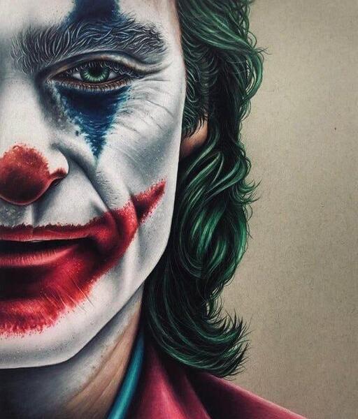 عکس از صورت جوکر