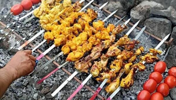 عکس کباب سیزده بدر