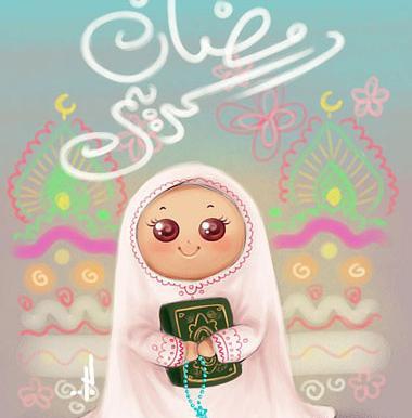 عکس نقاشی از ماه رمضان
