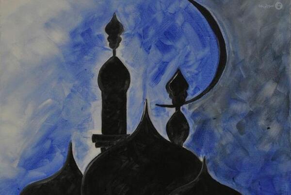 عکس نقاشی از ماه رمضان
