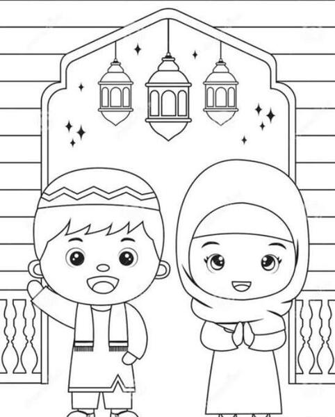 عکس نقاشی از ماه رمضان