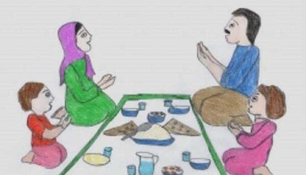 عکس نقاشی در مورد ماه رمضان