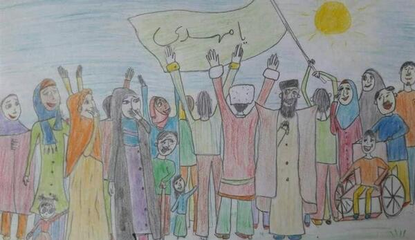 عکس نقاشی درباره نیمه شعبان