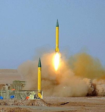 عکس موشک های ایران بالای قدس